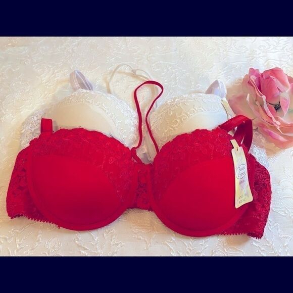 🌸Beauty Express Sexy Floral Push Up Bras 36C - Picture 1 of 13
